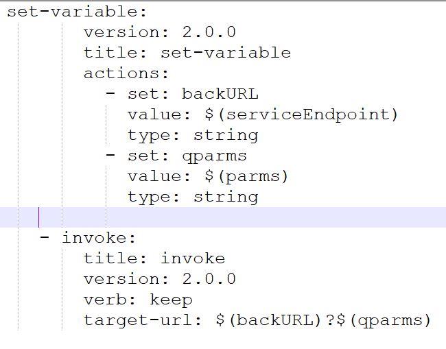 Created Variables in set var actions later used in Invoke action